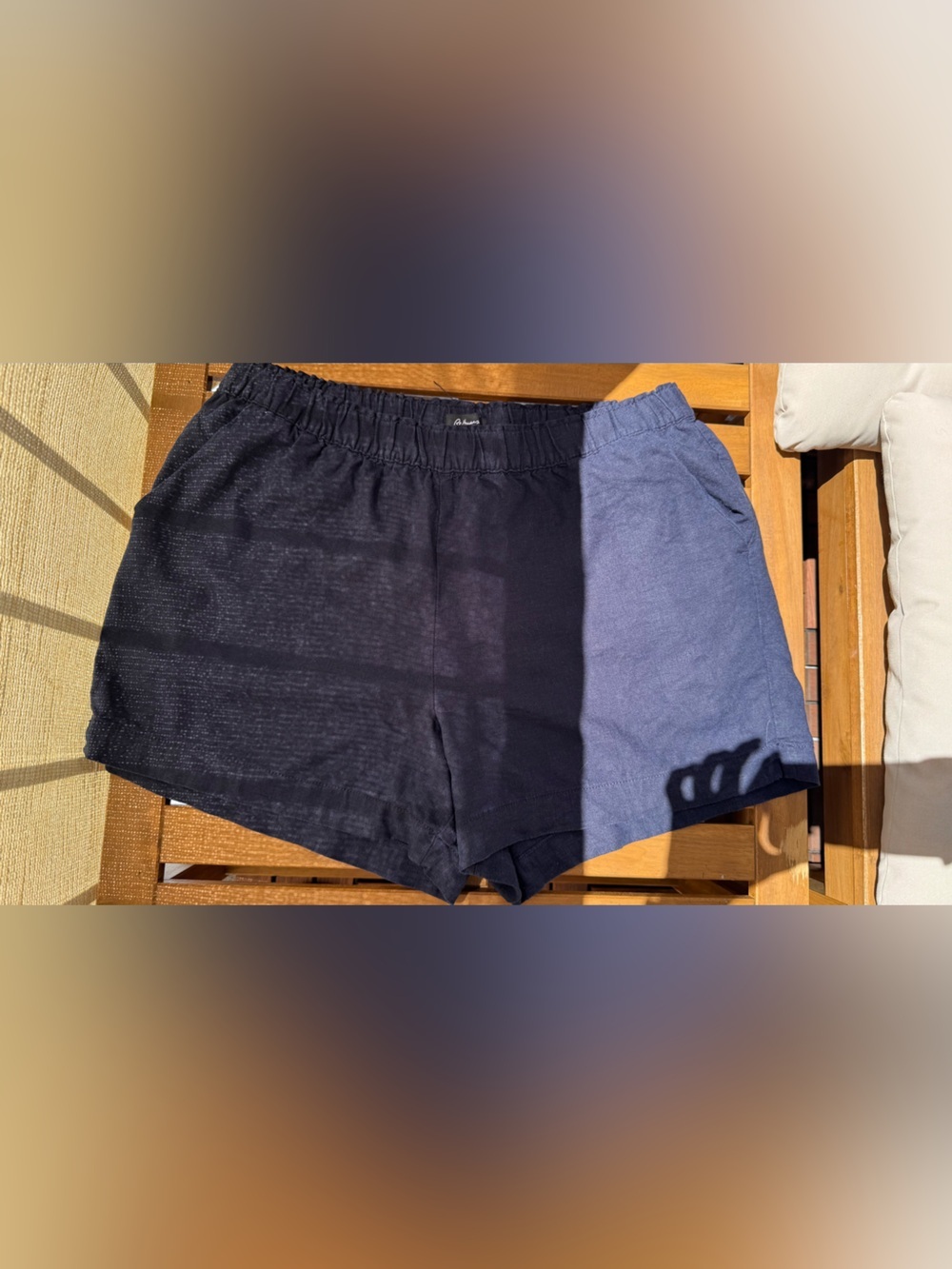 Reitmans Dark Navy Elastic Waist Shorts